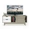 Engineered Wood TV Console Cabinet with Drawers and Sliding Doors